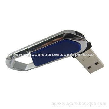 Metal Swivel USB Flash Drive with High-reading/Writing Speed and Original Samsung Chips